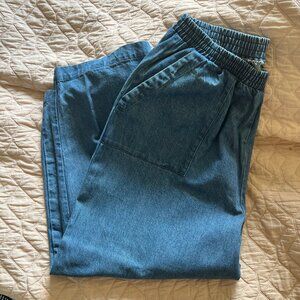 Ilana Kohn Abe Pants Blue Cotton Denim 1X